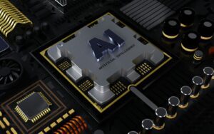 a computer processor with the letter a on top of it