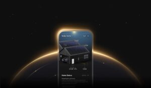 Visualisering af Tesla Home-energisystem på smartphone
